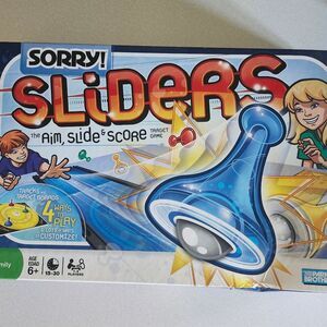 Hasbro Sorry! Sliders Game with Blue and Red Accents